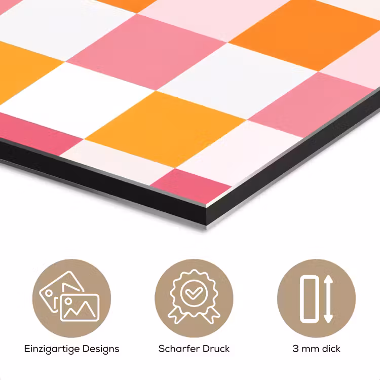 Patroon - Vierkant - Roze aluminium wit klein 46 -closeup_DE