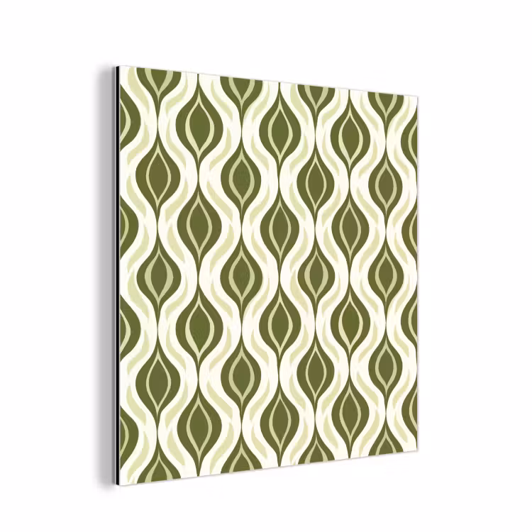 Patroon - Retro - Groen aluminium wit klein 46 -3d