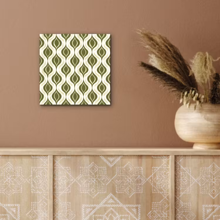 Patroon - Retro - Groen aluminium wit klein 46 -sfeer4