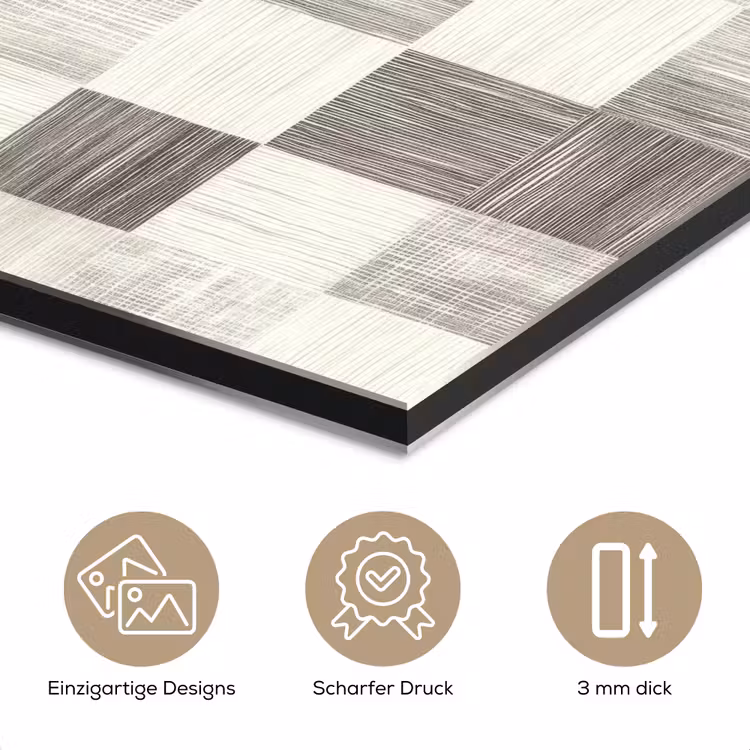 Patroon - Dambord - Houtnerf aluminium wit klein 46 -closeup_DE