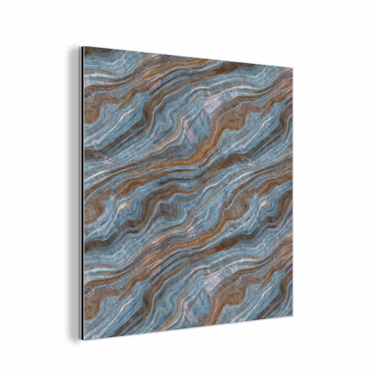 Patroon - Steen - Blauw aluminium wit klein 46 -3d
