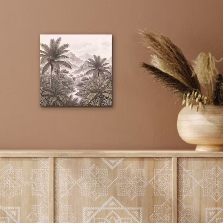 Natuur - Bergen - Rivier - Tropisch - Vintage aluminium wit klein -sfeer4