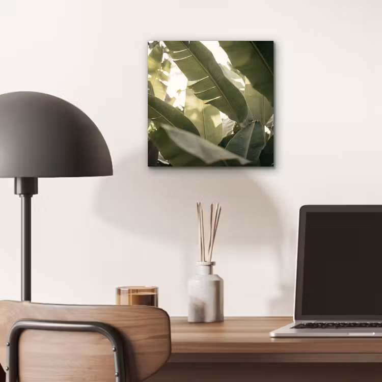 Natuur - Bladeren - Groen - Tropisch - Detail aluminium wit klein -sfeer5