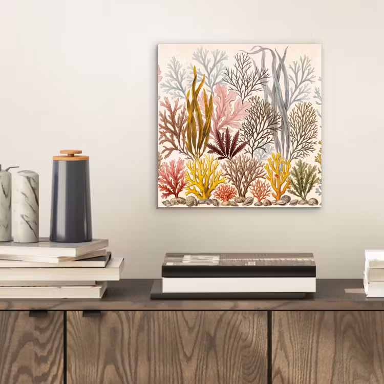 Natuur - Onderwater - Botanisch - Vintage - Kleurrijk aluminium wit klein -sfeer1