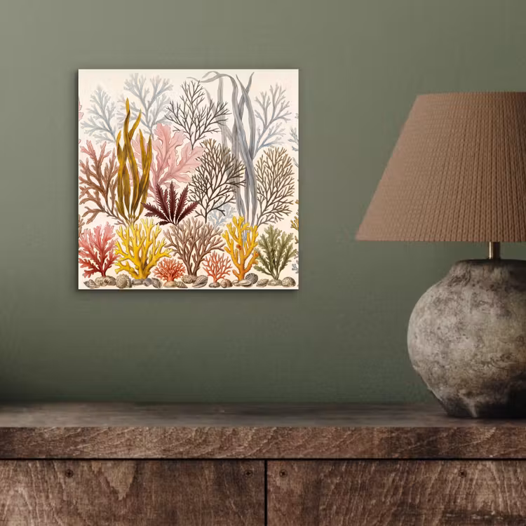 Natuur - Onderwater - Botanisch - Vintage - Kleurrijk aluminium wit klein -sfeer2