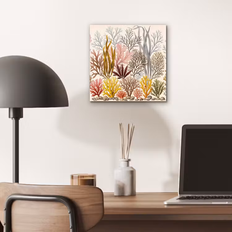 Natuur - Onderwater - Botanisch - Vintage - Kleurrijk aluminium wit klein -sfeer5