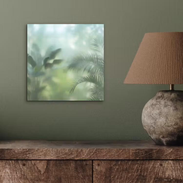 Natuur - Vervaagd - Groen - Abstract - Modern aluminium wit klein -sfeer2
