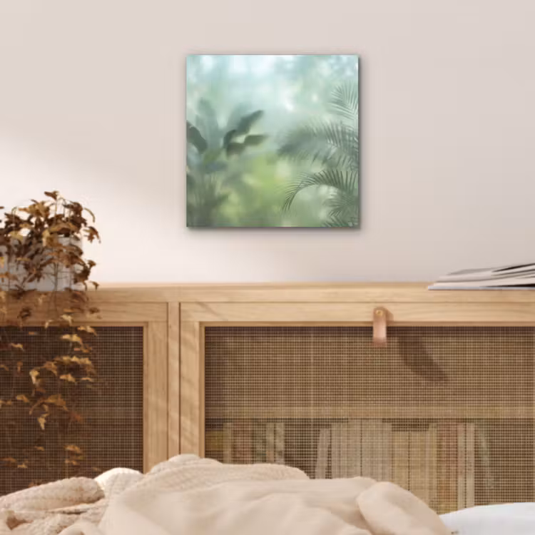 Natuur - Vervaagd - Groen - Abstract - Modern aluminium wit klein -sfeer3