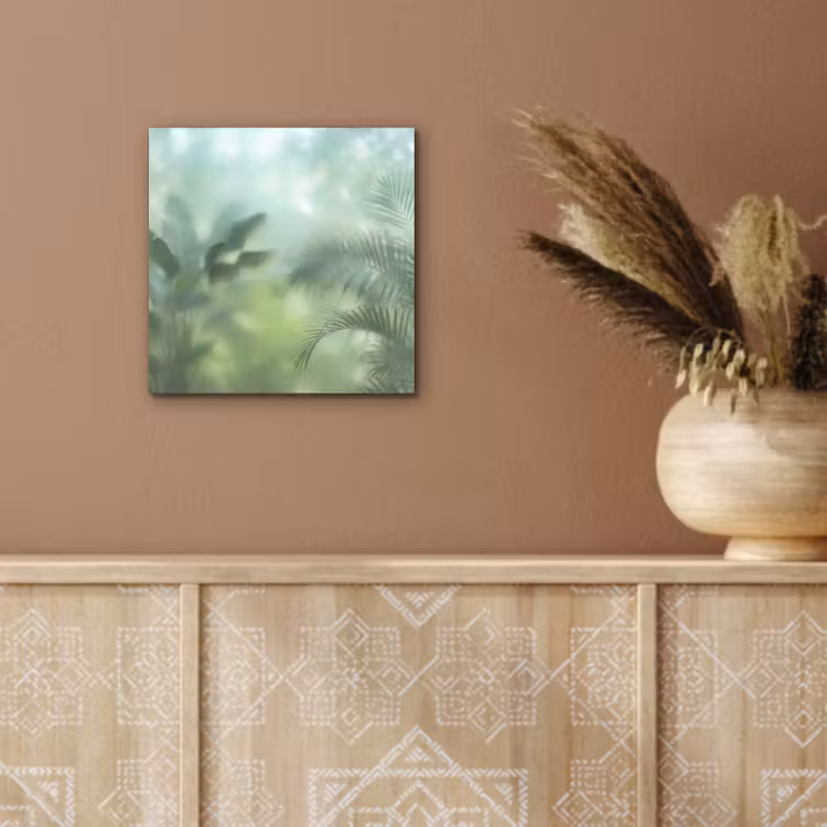 Natuur - Vervaagd - Groen - Abstract - Modern aluminium wit klein -sfeer4