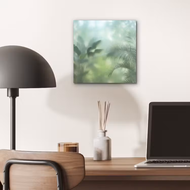 Natuur - Vervaagd - Groen - Abstract - Modern aluminium wit klein -sfeer5