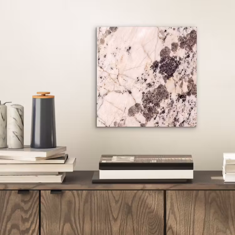 Natuursteen - Patroon - Abstract - Beige - Grijs aluminium wit klein -sfeer1
