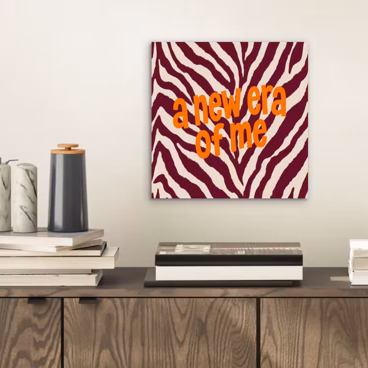 New era - Bordeaux - Zebraprint aluminium wit klein -sfeer1