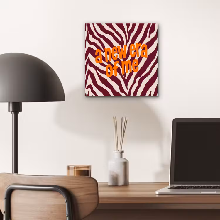 New era - Bordeaux - Zebraprint aluminium wit klein -sfeer5