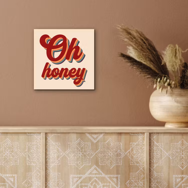 Oh honey - Rood - Schaduw aluminium wit klein -sfeer4