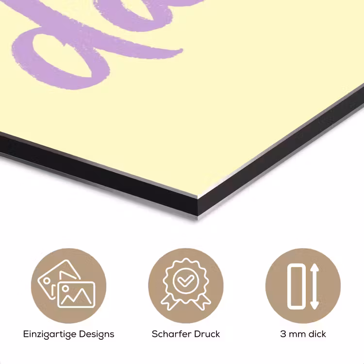 Oh darling - Geel - Hart aluminium wit klein -closeup_DE