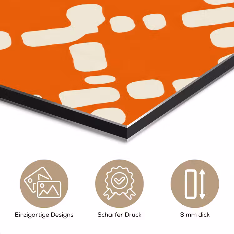 Oranje - Ruitpatroon - Wit aluminium wit klein 46 -closeup_DE