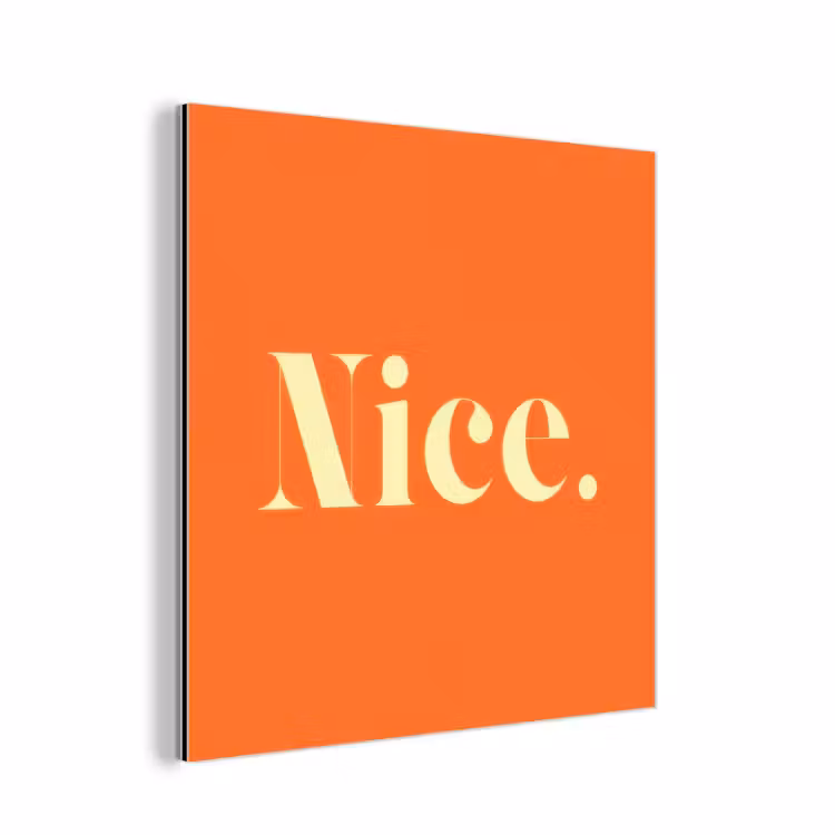 Oranje - Gebroken wit - Nice aluminium wit klein -3d