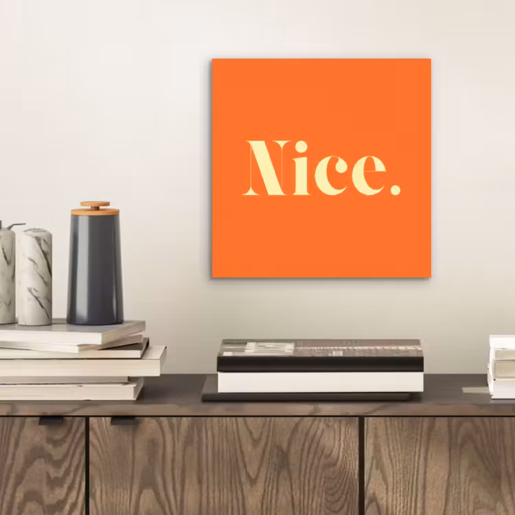Oranje - Gebroken wit - Nice aluminium wit klein -sfeer1