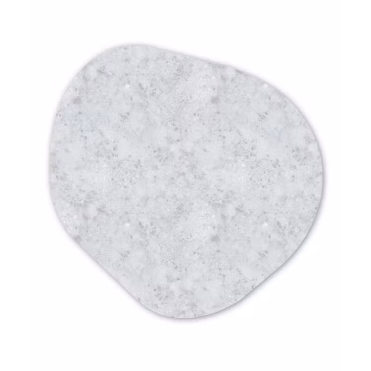 Grijs - Terrazzo-effect - Beton Wandcirkel Organisch Aluminium middel 851 -3d