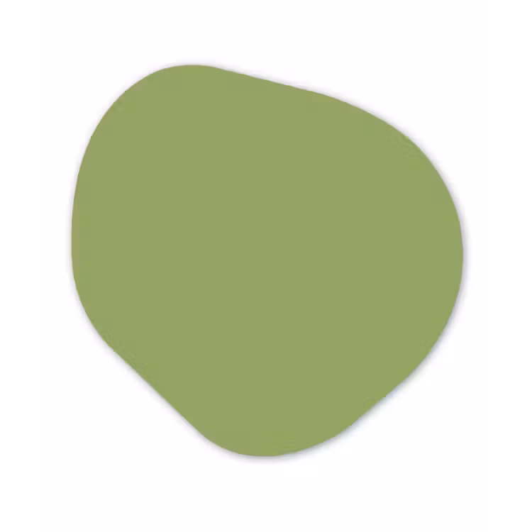 Sage - Green - Groen Wandcirkel Organisch Aluminium middel 851 -3d