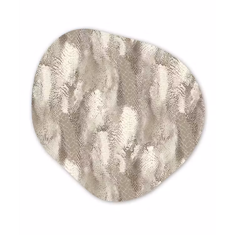 Slang - Textuur - Zand Wandcirkel Organisch Aluminium middel 851 -3d