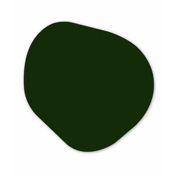 Forest - Green - Groen Wandcirkel Organisch Aluminium middel 851 -3d