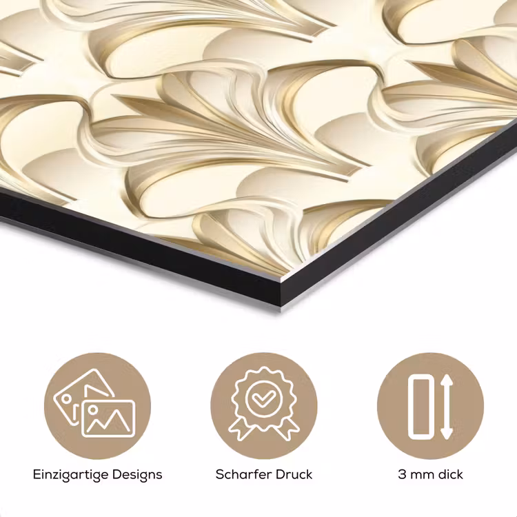 Ornament - Barok - Goud aluminium wit klein 46 -closeup_DE