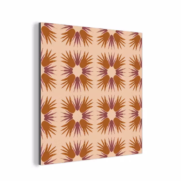 Ornament - Patroon - Oker aluminium wit klein 46 -3d