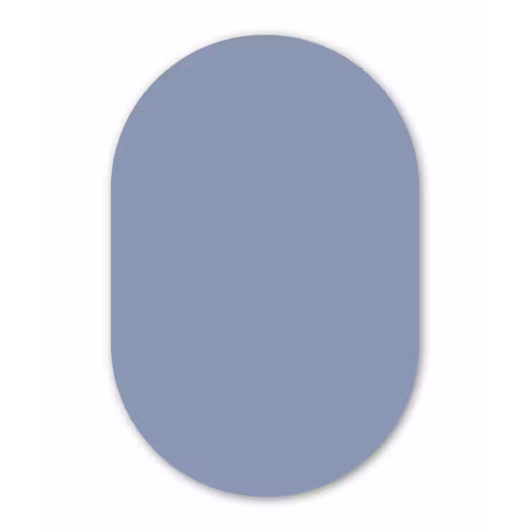 Canary - Champ - Blauw Wandcirkel Ovaal Aluminium middel 839 -3d