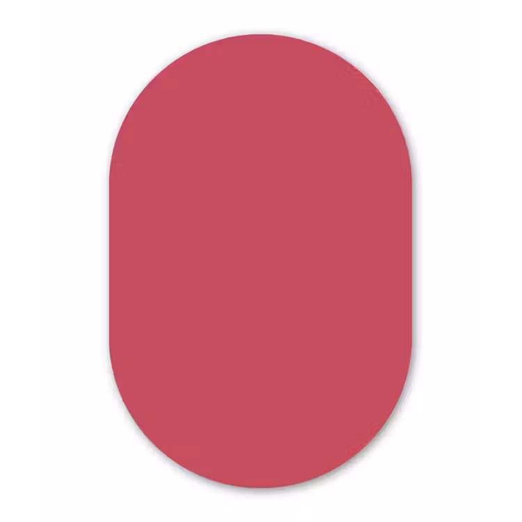Bold - Berry - Rood Wandcirkel Ovaal Aluminium middel 839 -3d
