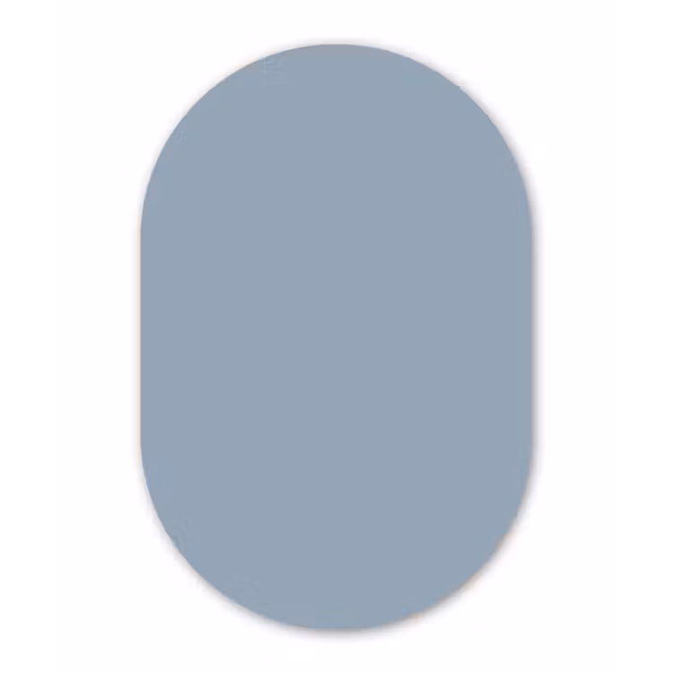Mellow - Breeze - Blauw Wandcirkel Ovaal Aluminium middel 839 -3d