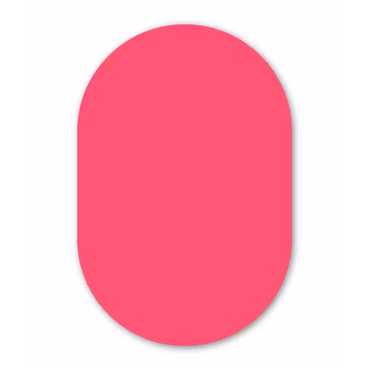 Neon - Flamingo - Roze Wandcirkel Ovaal Aluminium middel 839 -3d