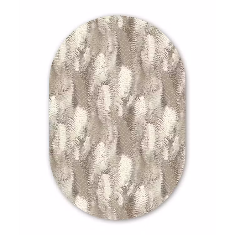 Slang - Textuur - Zand Wandcirkel Ovaal Aluminium middel 839 -3d