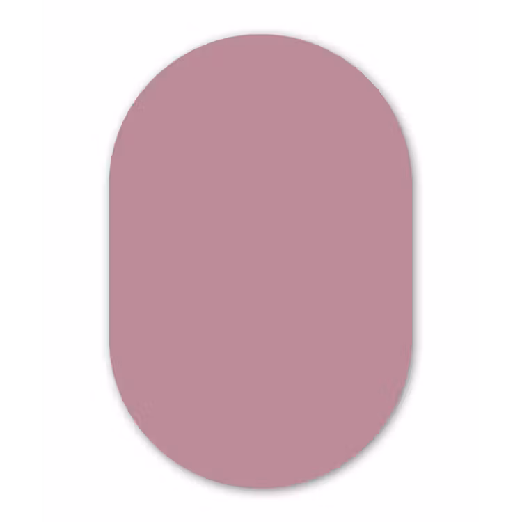Dusty - Mauve - Paars Wandcirkel Ovaal Aluminium middel 839 -3d
