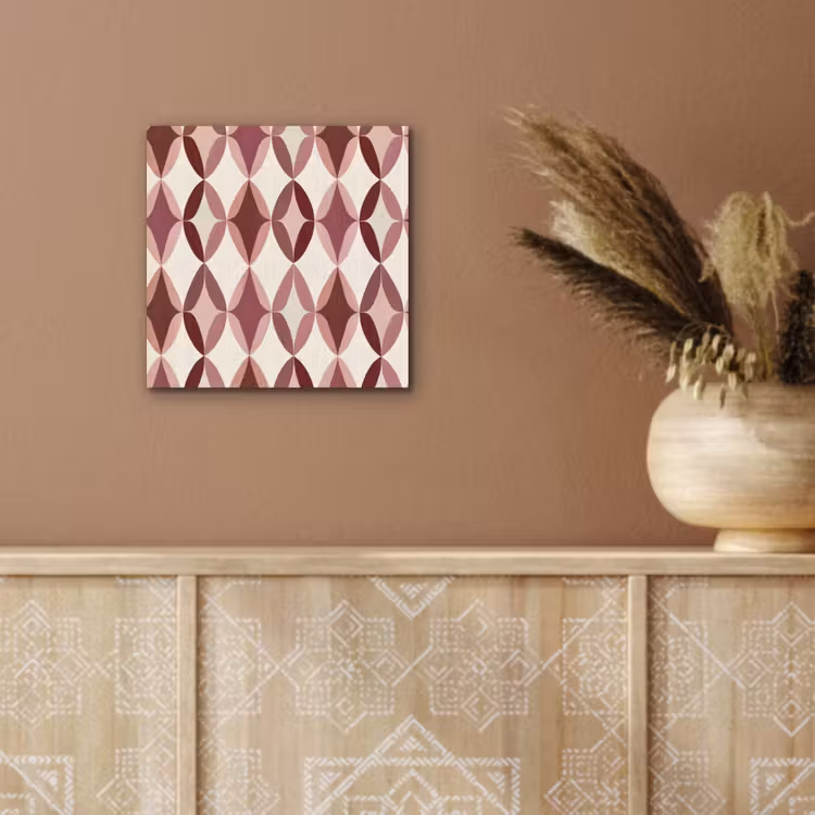 Ovaal - Textuur - Roze aluminium wit klein 46 -sfeer4