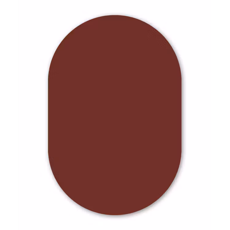 Valentine - Velvet - Rood Wandcirkel Ovaal Aluminium middel 839 -3d