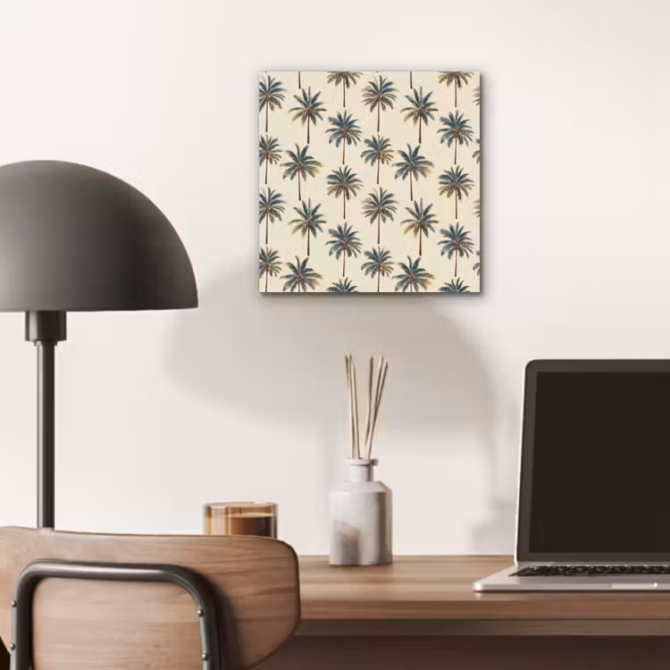 Palmbomen - Tropisch - Groen aluminium wit klein 46 -sfeer5