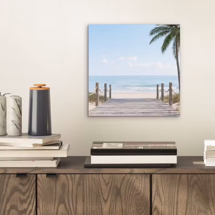 Palmbomen - Pad - Horizon aluminium wit klein -sfeer1