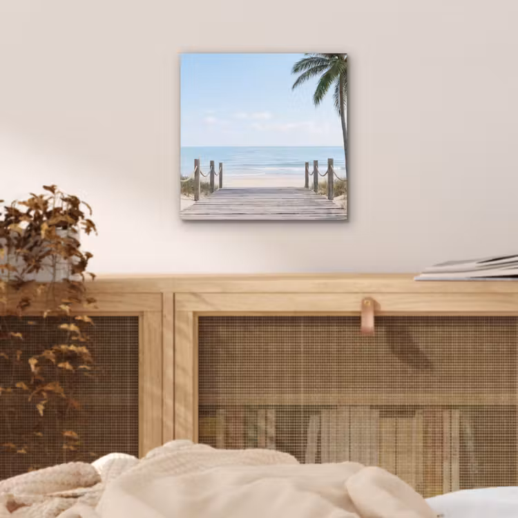 Palmbomen - Pad - Horizon aluminium wit klein -sfeer3