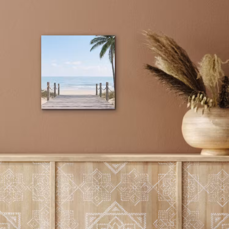 Palmbomen - Pad - Horizon aluminium wit klein -sfeer4