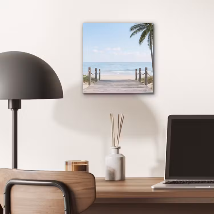 Palmbomen - Pad - Horizon aluminium wit klein -sfeer5