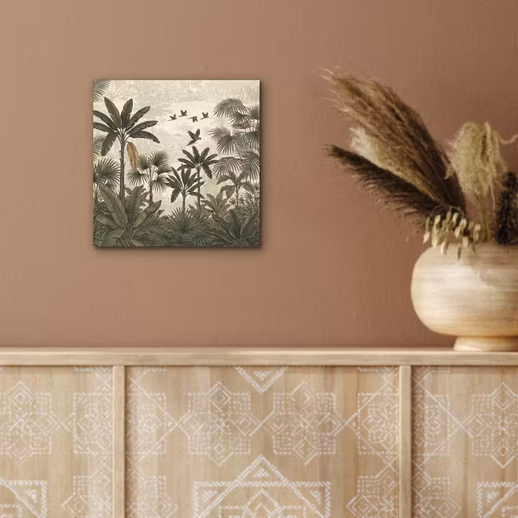 Papagaaien - Jungle - Tropisch - Green aluminium wit klein -sfeer4