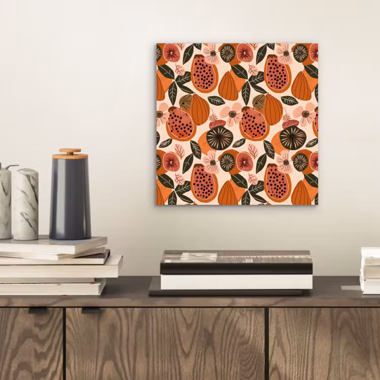 Papaja - Bloesem - Oranje aluminium wit klein 46 -sfeer1