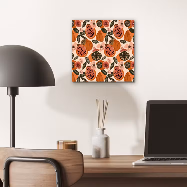 Papaja - Bloesem - Oranje aluminium wit klein 46 -sfeer5