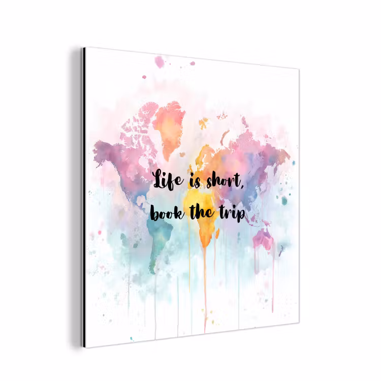 Pastelkleuren - Quote - Sierletters aluminium wit klein -3d