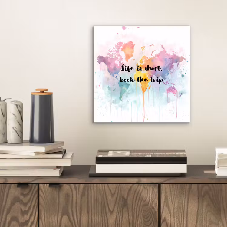 Pastelkleuren - Quote - Sierletters aluminium wit klein -sfeer1