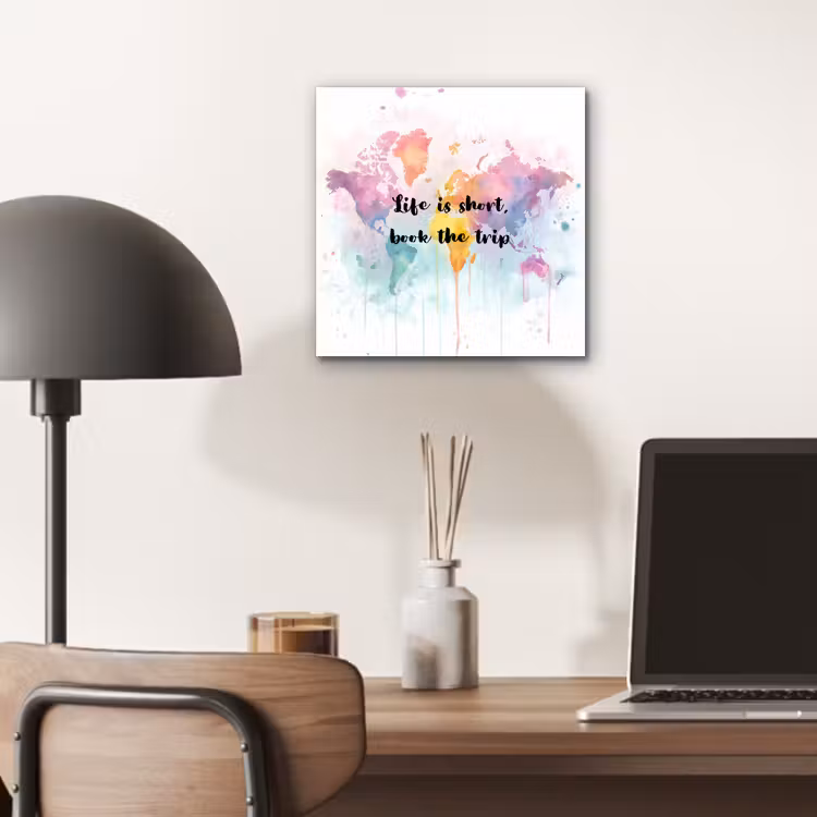 Pastelkleuren - Quote - Sierletters aluminium wit klein -sfeer5