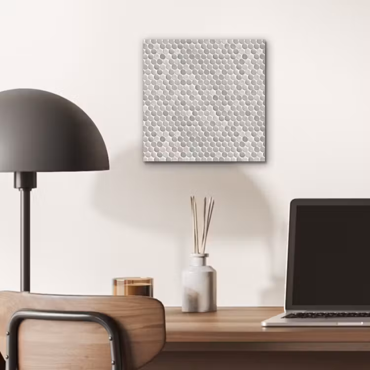 Penny - Mozaïek - Lichtgrijs aluminium wit klein 46 -sfeer5