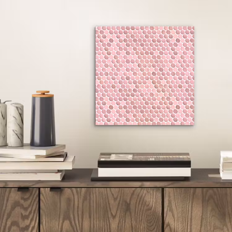 Penny - Mozaïek - Lichtroze aluminium wit klein 46 -sfeer1