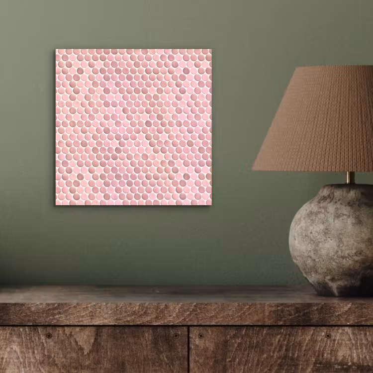 Penny - Mozaïek - Lichtroze aluminium wit klein 46 -sfeer2